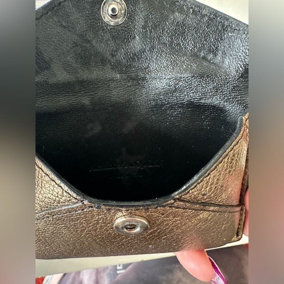 💯 Authentic Alexander McQueen bronze wallet - Picture 5 of 9
